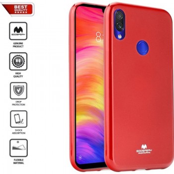 Raudonas goospery silikoninis 1.5 mm. storio dėklas (REDMI 7)